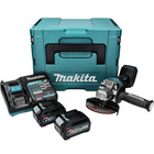 Makita GA 016 GD201 Akku Winkelschleifer 40 V max. 125 mm Brushless  XGT + 2x Akku 2,5 Ah + Ladegerät + Makpac