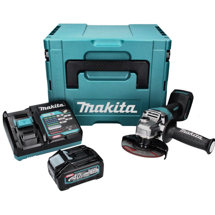 Makita GA 016 GM101 Akku Winkelschleifer 40 V max. 125 mm Brushless  XGT + 1x Akku 4,0 Ah + Ladegerät + Makpac