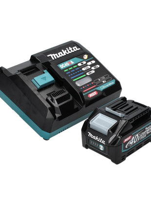 Meuleuse d'angle sur batterie Makita GA 016 GM101 40 V max. 125 mm sans balais XGT + 1x batterie 4,0 Ah + chargeur + hotte d'aspiration + Makpac