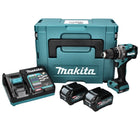 Makita HP 001 GD201 Akku Schlagbohrschrauber 40 V max. 140 Nm XGT Brushless + 2x Akku 2,5 Ah + Ladegerät + Makpac