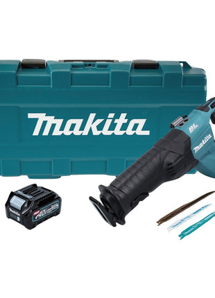 Sierra alternativa a batería Makita JR 001 GD101 40 V máx. Sierra de sable sin escobillas XGT + 1x batería 2,5 Ah + estuche - sin cargador