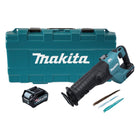 Sierra alternativa a batería Makita JR 001 GD101 40 V máx. Sierra de sable sin escobillas XGT + 1x batería 2,5 Ah + estuche - sin cargador