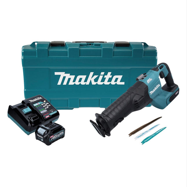 Makita JR 001 GD101 Akumulatorowa pilarka szablasta 40 V max. bezszczotkowa pilarka szablasta XGT + 1x akumulator 2,5 Ah + ładowarka + walizka