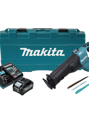 Sierra alternativa a batería Makita JR 001 GM101 40 V máx. Sierra sable sin escobillas XGT + 1x batería 4,0 Ah + cargador + estuche