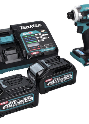 Makita TD 001 GM2 Llave de impacto a batería 40 V 220 Nm 1/4" XGT Brushless + 2x baterías 4,0 Ah + cargador