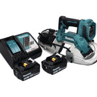 Makita DPB 183 RF akumulatorowa piła taśmowa 18 V 66 mm bezszczotkowa + 2x akumulator 3,0 Ah + ładowarka
