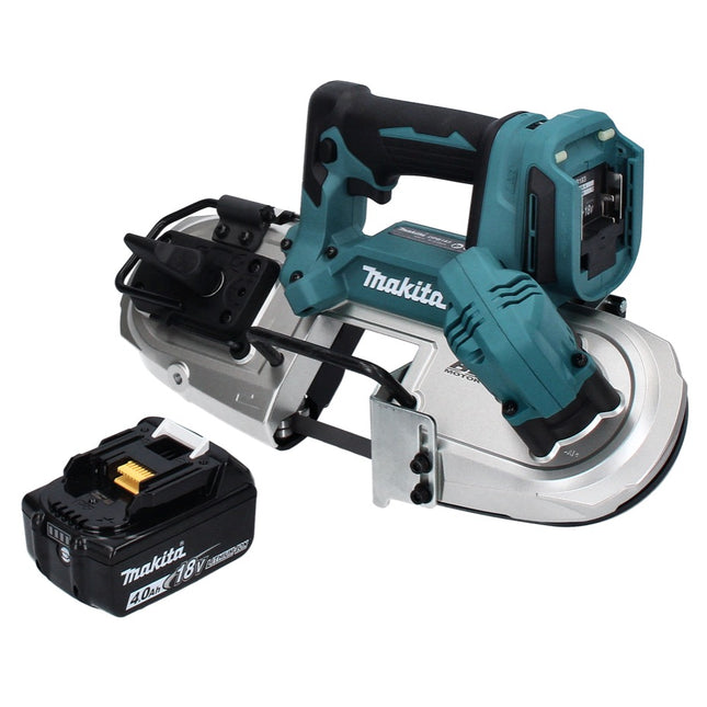 Makita DPB 183 M1 akumulatorowa piła taśmowa 18 V 66 mm bezszczotkowa + 1x akumulator 4,0 Ah - bez ładowarki