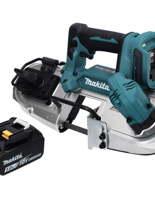 Makita DPB 183 T1 akumulatorowa piła taśmowa 18 V 66 mm bezszczotkowa + 1x akumulator 5,0 Ah - bez ładowarki