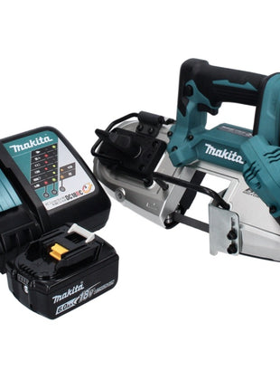 Makita DPB 183 RG1 Akumulatorowa piła taśmowa 18 V 66 mm bezszczotkowa + 1x akumulator 6,0 Ah + ładowarka