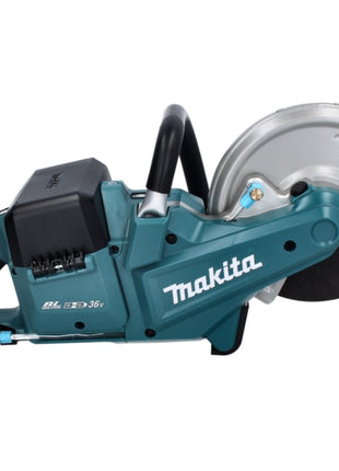 Makita DCE 090 RT2X1 amoladora de corte a batería 36 V (2x 18 V) 230 mm sin escobillas + 2x batería 5,0 Ah + cargador