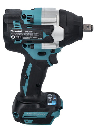 Makita DTW 700 RF Akku Schlagschrauber 18 V 700 Nm 1/2" XPT Brushless + 2x Akku 3,0 Ah + Ladegerät