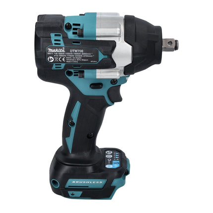 Makita DTW 700 M1 akumulatorowy klucz udarowy 18 V 700 Nm 1/2" XPT bezszczotkowy + 1x akumulator 4,0 Ah - bez ładowarki