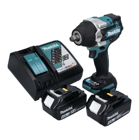 Makita DTW 700 RM akumulatorowy klucz udarowy 18 V 700 Nm 1/2" XPT bezszczotkowy + 2x akumulator 4,0 Ah + ładowarka