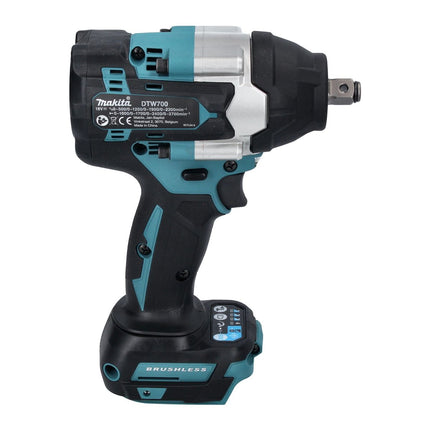 Makita DTW 700 RT akumulatorowy klucz udarowy 18 V 700 Nm 1/2" XPT bezszczotkowy + 2x akumulator 5,0 Ah + ładowarka