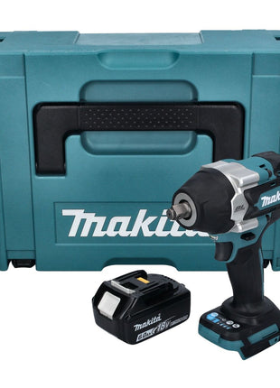 Makita DTW 700 G1J Llave de impacto a batería 18 V 700 Nm 1/2" XPT Brushless + 1x batería 6,0 Ah + Makpac - sin cargador