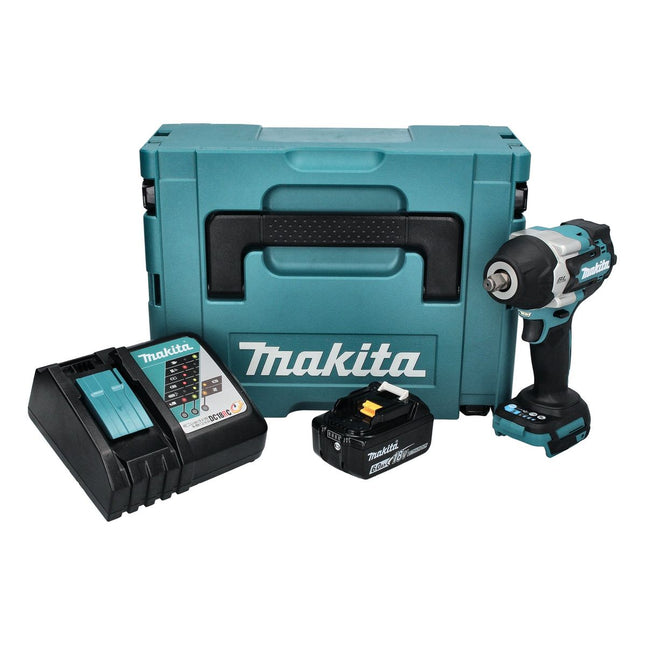 Makita DTW 700 RG1J akumulatorowy klucz udarowy 18 V 700 Nm 1/2" XPT bezszczotkowy + 1x akumulator 6,0 Ah + ładowarka + Makpac