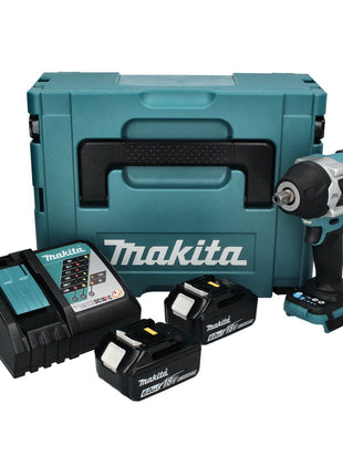 Makita DTW 701 RGJ akumulatorowy klucz udarowy 18 V 700 Nm 1/2" XPT bezszczotkowy + 2x akumulator 6,0 Ah + ładowarka + Makpac