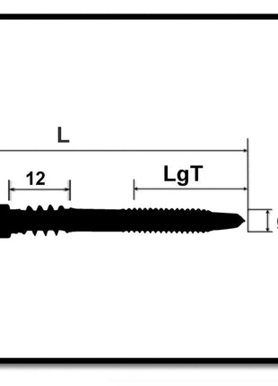 Tornillo para terraza SPAX aluminio 5,0 x 51 mm 500 piezas Acero inoxidable A2 (5x 0557000500513) rosca de fijación culata Torx T-STAR Plus T25.