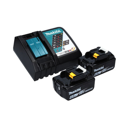 Makita DPO 600 RG akumulatorowa polerka mimośrodowa 18 V 150 mm XPT bezszczotkowa + 2x akumulator 6,0 Ah + ładowarka