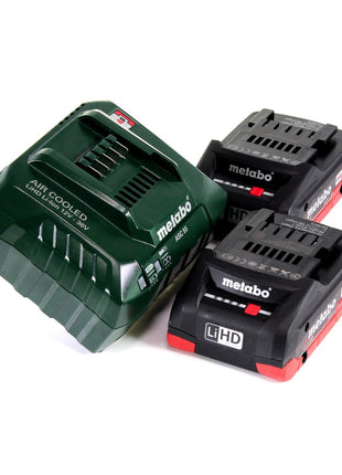 Metabo BH 18 LTX BL 16 Perceuse à percussion sans fil 18 V 1,3 J SDS-plus Brushless (600324800) + 2x Batteries 4,0 Ah + Chargeur + Coffret MetaBOX