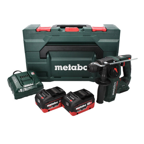 Metabo BH 18 LTX BL 16 akumulatorowa wiertarko-wkrętarka udarowa 18 V 1,3 J SDS-plus Brushless + 2x akumulator 5,5 Ah + ładowarka + MetaBOX