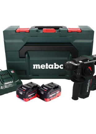 Metabo BH 18 LTX BL 16 Perceuse à percussion sans fil 18 V 1.3 J SDS-plus Brushless + 2x Batteries 8.0 Ah + Chargeur + Coffret MetaBOX