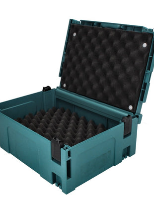 Makita MAKPAC 2 Systemkoffer + Deckelpolster + Schaumstoff Universaleinlage ( P-02375 ) - Toolbrothers