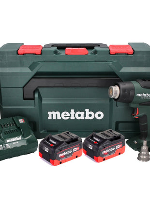 Metabo HG 18 LTX 500 Akku Heißluftgebläse 18 V 300 - 500 °C + 2x Akku 8,0 Ah + Ladegerät + MetaBox - Toolbrothers