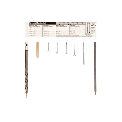 KREG Jig K5 Bohrschablone ( K5-EUR-SYS ) Taschenloch Holzverbindungssystem + Bohrschablone K5 + Sockel + Zubehör + 675 tlg. Schrauben Set + Systainer