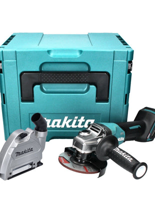 Makita GA 016 GZ01 Akku Winkelschleifer 40 V max. 125 mm Brushless  XGT + Absaughaube + Makpac - ohne Akku, ohne Ladegerät