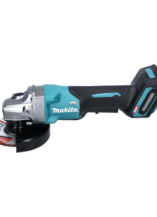 Amoladora angular a batería Makita GA 016 GM101 40 V máx. 125 mm sin escobillas XGT + 1x batería 4,0 Ah + cargador + campana de aspiración + Makpac