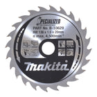 Zestaw 3 brzeszczotów Makita 136 x 20 x 1 mm 16T + 24T ( B-33897 )