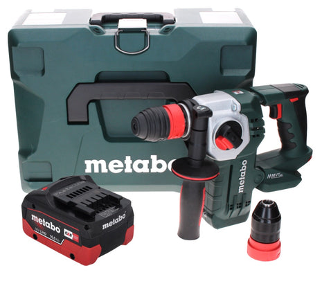 Metabo KHA 18 LTX BL 24 Quick Akku Kombihammer 18 V 2,2 J SDS-plus Brushless ( 600211840 ) + 1x Akku 10,0 Ah + MetaLoc - ohne Ladegerät