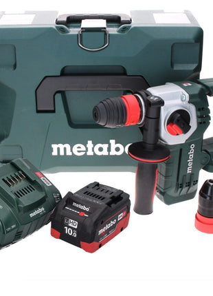 Metabo KHA 18 LTX BL 24 Quick Akku Kombihammer 18 V 2,2 J SDS-plus Brushless ( 600211840 ) + 1x Akku 10,0 Ah + Ladegerät + MetaLoc - Toolbrothers