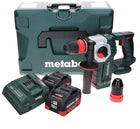 Metabo KHA 18 LTX BL 24 Martillo combinado a batería Quick 18 V 2,2 J SDS-plus sin escobillas (600211840) + 2x baterías 10,0 Ah + cargador + MetaLoc