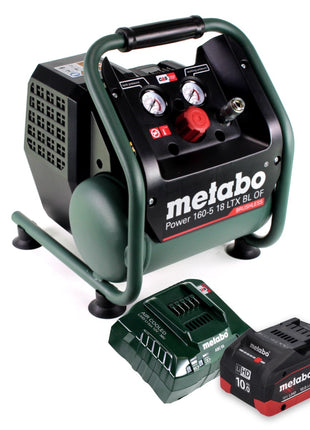 Metabo Power 160-5 18 LTX BL OF Kompresor akumulatorowy 18 V 8,0 bar bezszczotkowy + 1x akumulator 10,0 Ah + ładowarka