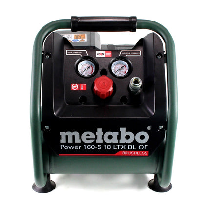 Metabo Power 160-5 18 LTX BL OF Kompresor akumulatorowy 18 V 8,0 bar bezszczotkowy + 1x akumulator 10,0 Ah + ładowarka