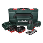 Scie sauteuse Metabo STA 18 LTX 140 avec batterie 18 V + 2x batteries 10,0 Ah + chargeur + métaBOX