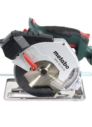 Metabo MKS 18 LTX 58 Scie circulaire à main sans fil 18 V 165 mm + 2x Batteries 10,0 Ah + Chargeur + Coffret MetaLoc