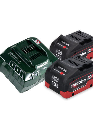 Metabo MKS 18 LTX 58 Scie circulaire à main sans fil 18 V 165 mm + 2x Batteries 10,0 Ah + Chargeur + Coffret MetaLoc