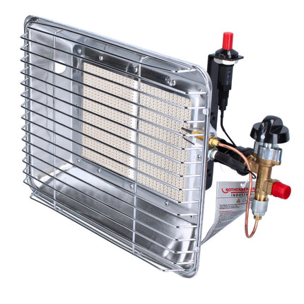 Rothenberger Industrial Set 4x Eco Piezo Gasheizstrahler ( 4x 35985 ) 2,7 kW - 4,2 kW für Propangasflaschen 5 kg und 11 kg