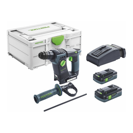 Festool BHC 18 HPC 4,0 I-Plus Akku Bohrhammer 18 V 25 Nm 1,8 J SDS Plus Brushless ( 576513 ) + 2x Akku 4,0 Ah + Ladegerät + Systainer ( Nachfolger von 575697 ) - Toolbrothers