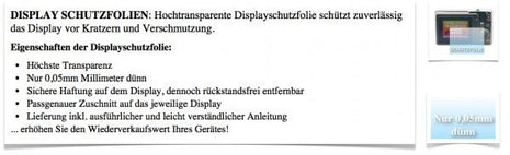Bilora Universal Display Schutzfolie für Digitalkamera & Smartphone Handy