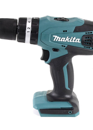 Makita HP 457 DWX4 Akku Schlagbohrschrauber 18 V 42 Nm G-Serie + 1x Akku 1,5 Ah + Ladegerät + 70 tlg. Bit Bohrer Set + Koffer