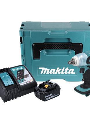 Makita DTW 251 RG1J Atornillador de impacto inalámbrico 18 V 230 Nm 1/2" + 1x batería 6,0 Ah + cargador + Makpac