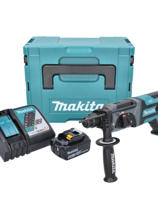 Makita DHR 241 RG1J Perforateur sans fil 18 V 2,0 J SDS plus + 1x Batterie 6,0 Ah + Chargeur + Makpac