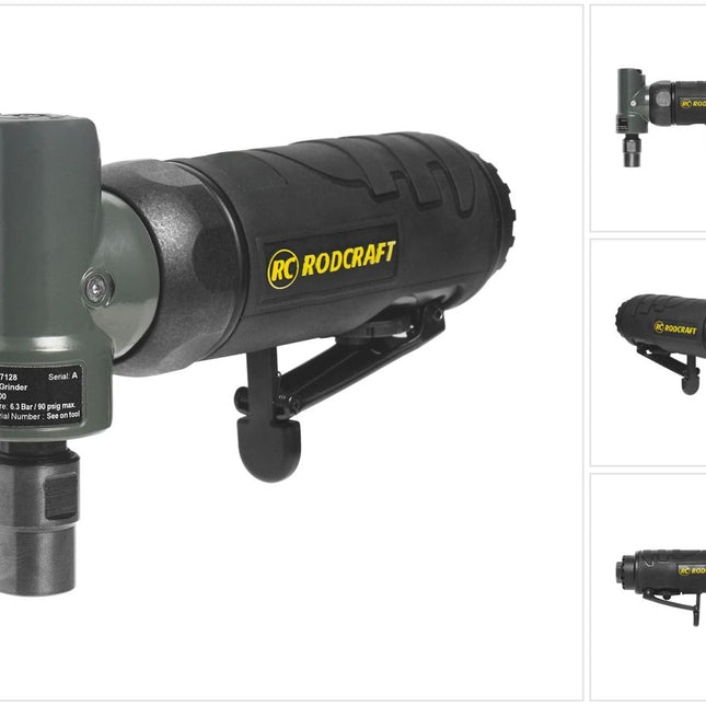 Rodcraft RC7128 Werkzeug Schleifmaschine Druckluft Winkel Stabschleifer ( 8951000277 ) 6 mm Solo 1/4" Anschlussgewinde - Toolbrothers