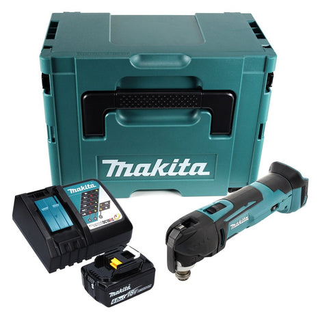 Oscilador de batería Makita DTM 51 RG1J 18 V + 1x batería 6,0 Ah + cargador + Makpac