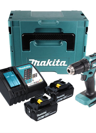 Makita DDF 483 RGJ akumulatorowa wiertarko-wkrętarka 18 V 40 Nm bezszczotkowa + 2x akumulator 6.0 + ładowarka + Makpac