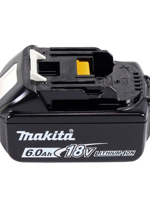 Makita DTD 155 G1J llave de impacto inalámbrica 18 V 140 Nm 1/4" sin escobillas + 1x batería 6,0 Ah + Makpac - sin cargador